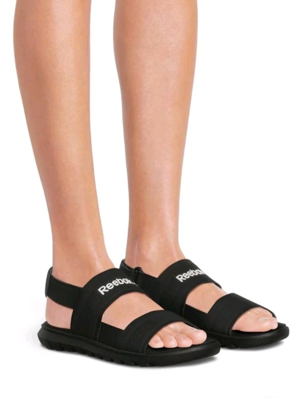 Reebok Women's Black Open-Toe Sport Sandals